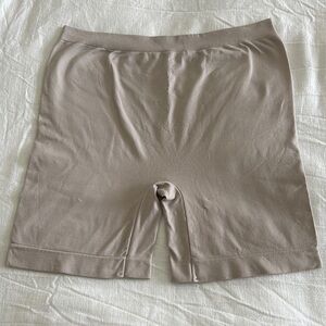 Beige Seamless Shorts